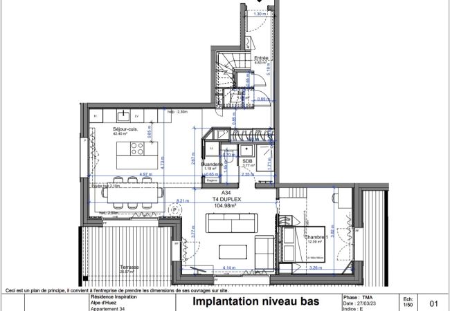 Appartement à L'Alpe d'Huez - Parenthèse A34